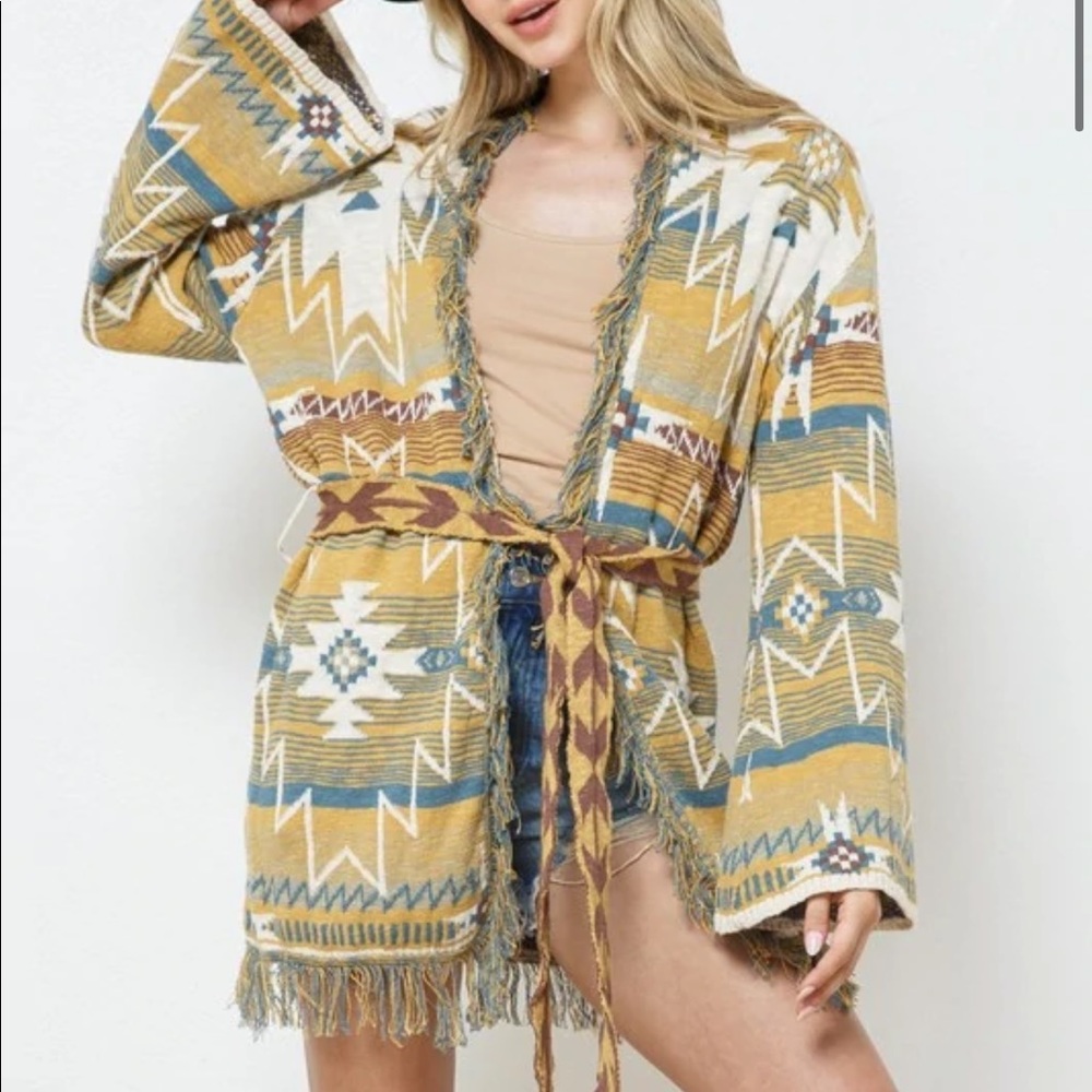 NEW Western Fringe Cardigan